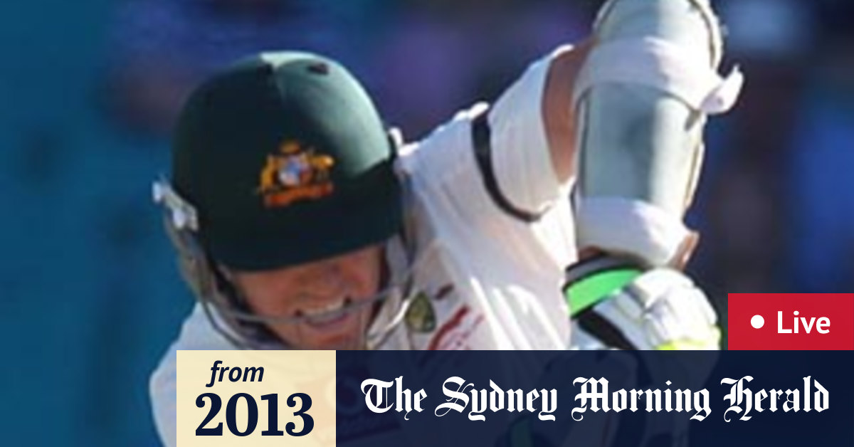 Live cricket commentary Australia v Sri Lanka day three, SCG